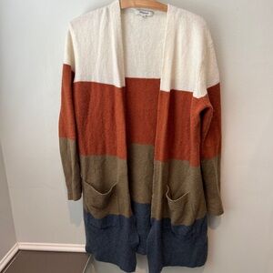 Madewell open front long cardigan